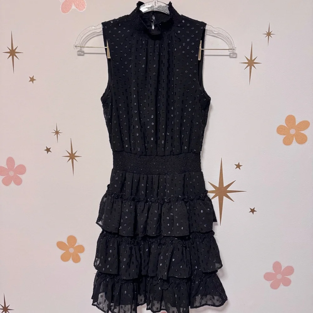 Altar'd State Navy Ruffled Mini Dress - Picture 5 of 5